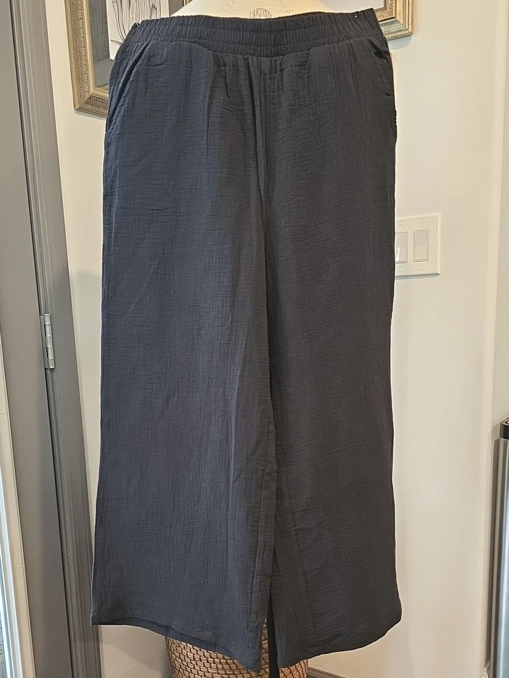 Hurley Black Elastic-Waist Casual Joggers